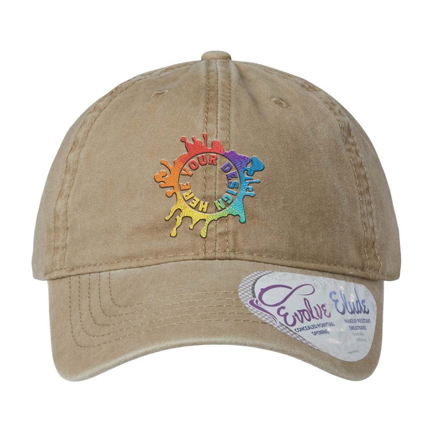 Embroidered Infinity Her Women's Pigment-Dyed Fashion Undervisor Cap - Mato & Hash