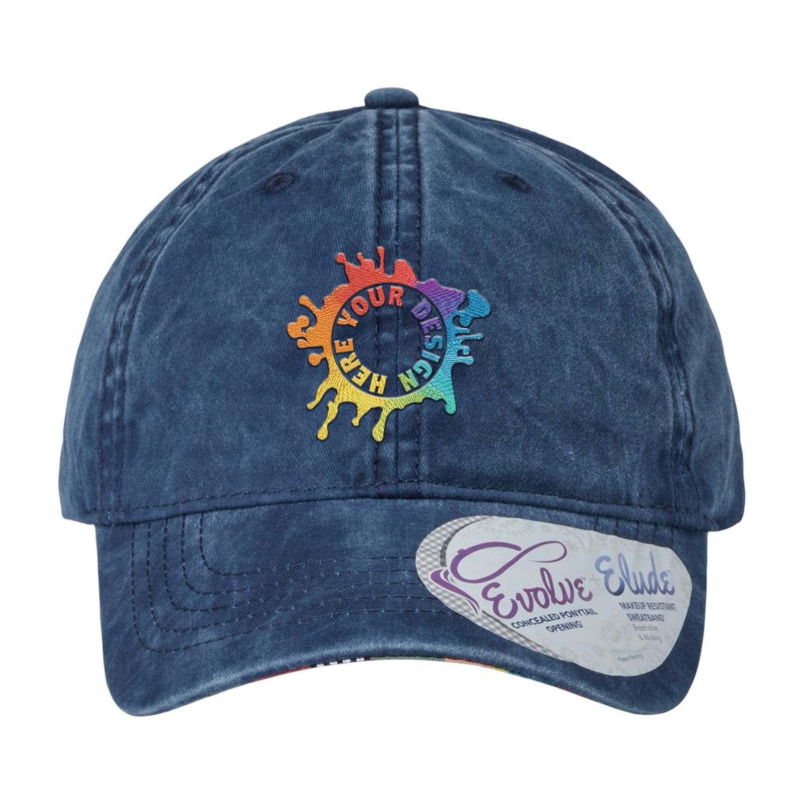 Embroidered Infinity Her Women's Pigment-Dyed Fashion Undervisor Cap - Mato & Hash