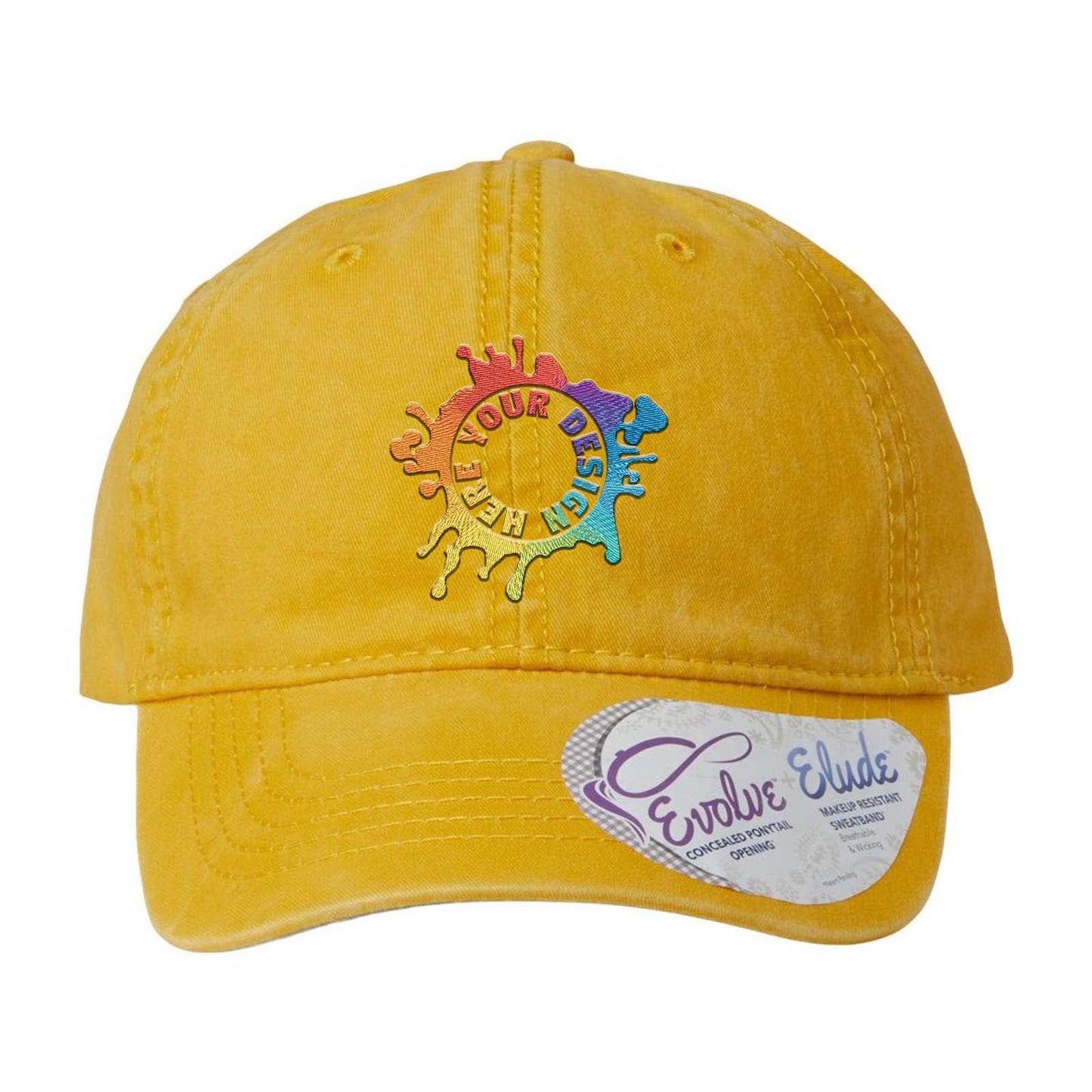 Embroidered Infinity Her Women's Pigment-Dyed Fashion Undervisor Cap - Mato & Hash