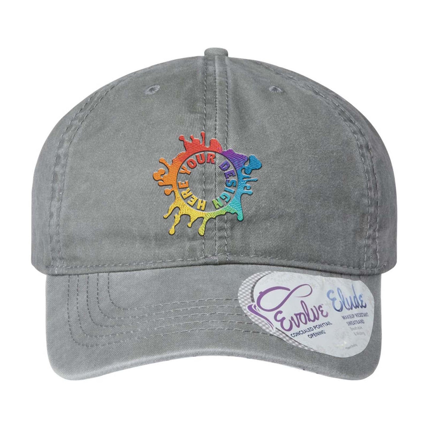 Embroidered Infinity Her Women's Pigment-Dyed Fashion Undervisor Cap - Mato & Hash