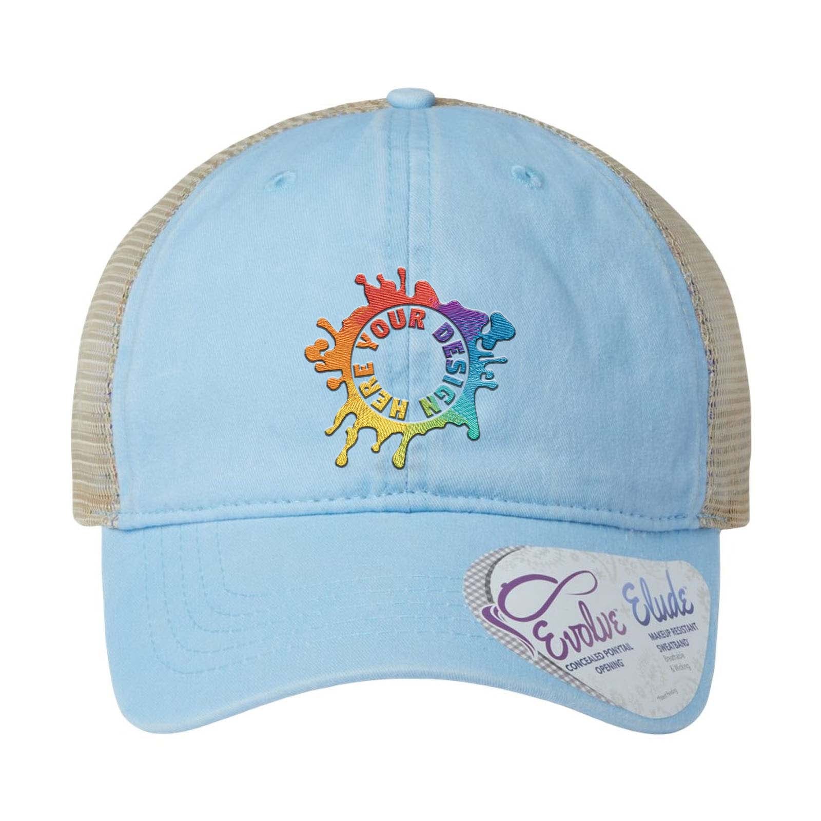Embroidered Infinity Her - Women's Washed Mesh Back Cap - Mato & Hash