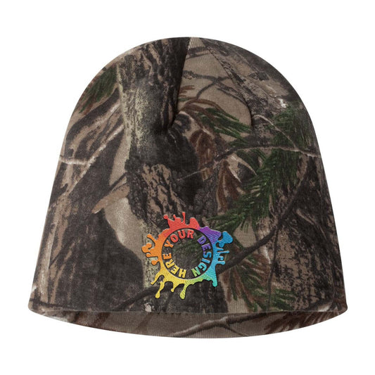Embroidered Kati - 8" Licensed Camo Knit Beanie - Mato & Hash