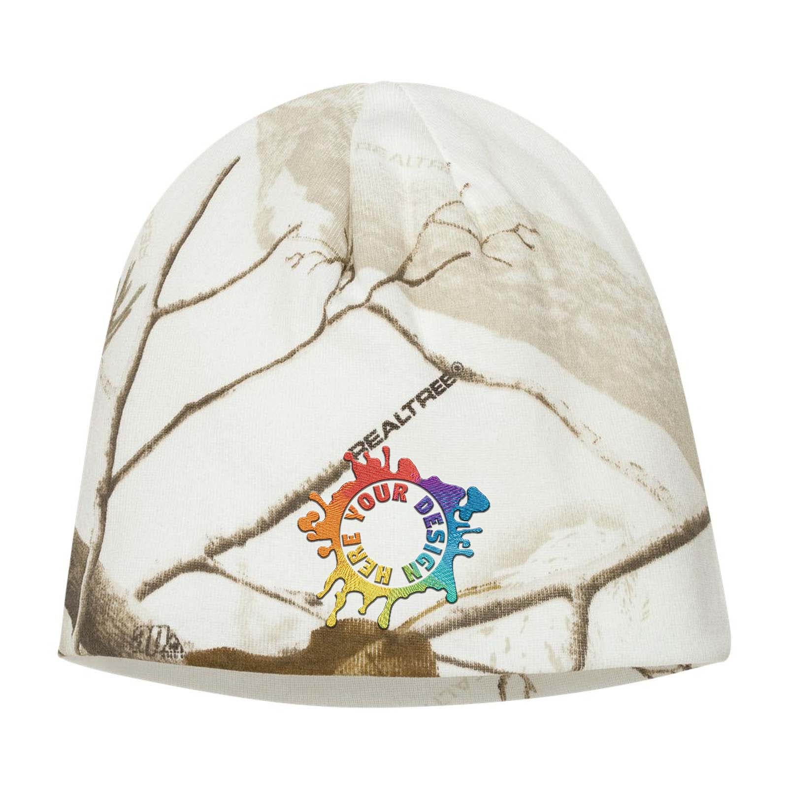 Embroidered Kati - 8" Licensed Camo Knit Beanie - Mato & Hash