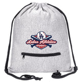 Embroidered Lakes Athletics Drawstring Bag w/ Zipper Pocket - Mato & Hash