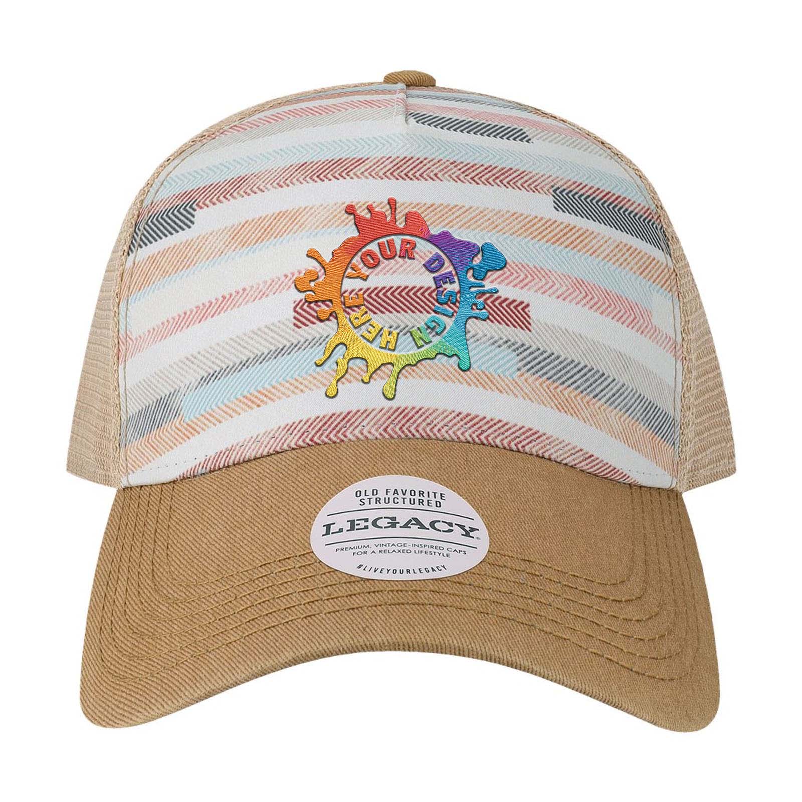 Embroidered LEGACY - Old Favorite Five-Panel Trucker Cap - Mato & Hash