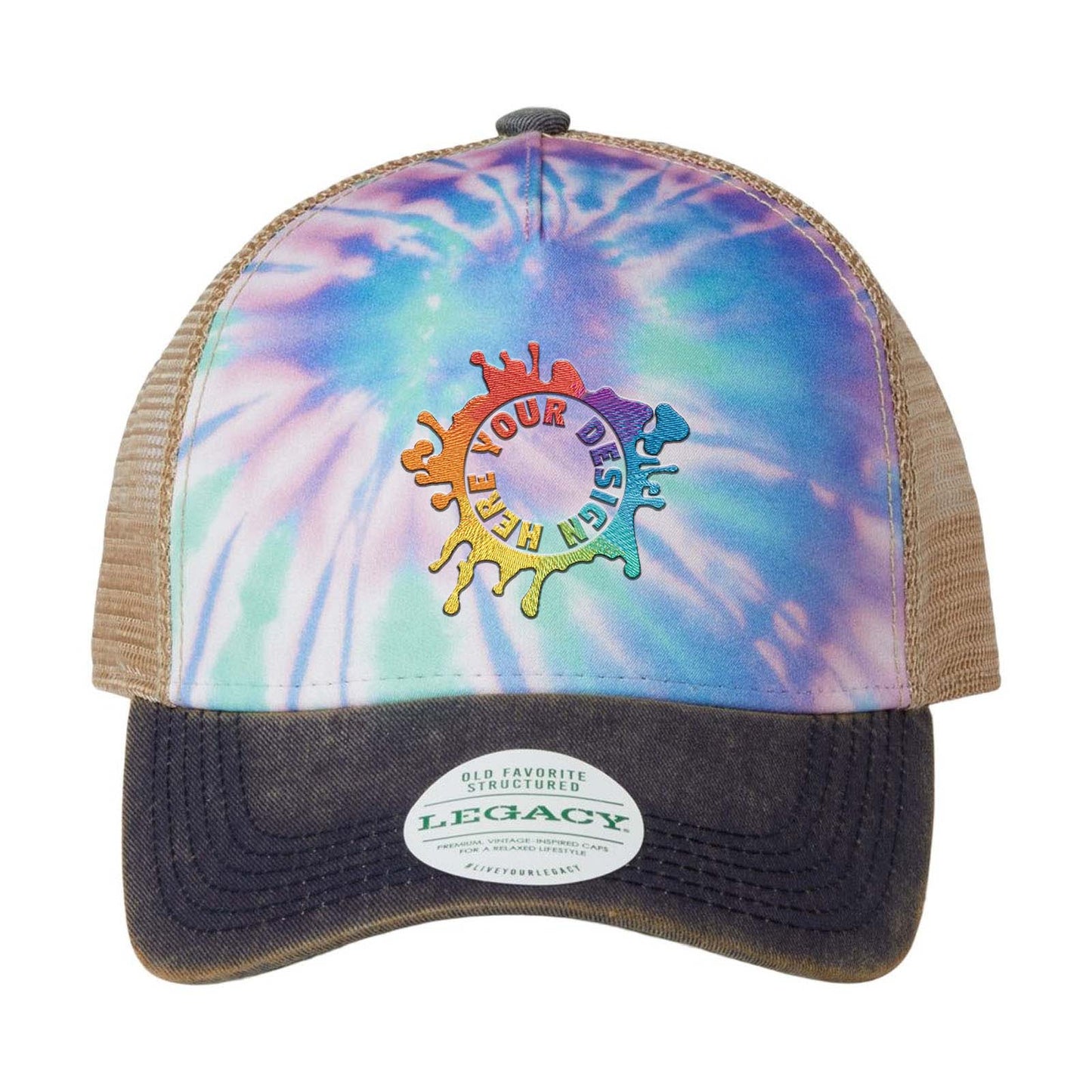 Embroidered LEGACY - Old Favorite Five-Panel Trucker Cap - Mato & Hash