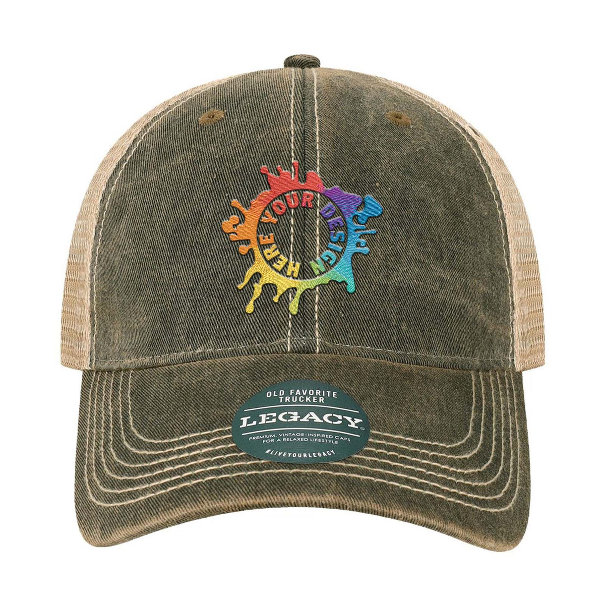 Embroidered LEGACY Youth Old Favorite Trucker Cap – Mato & Hash display picture 2