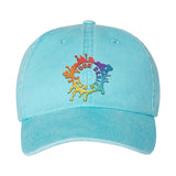 Embroidered Mega Cap Pigment-Dyed Twill Cap