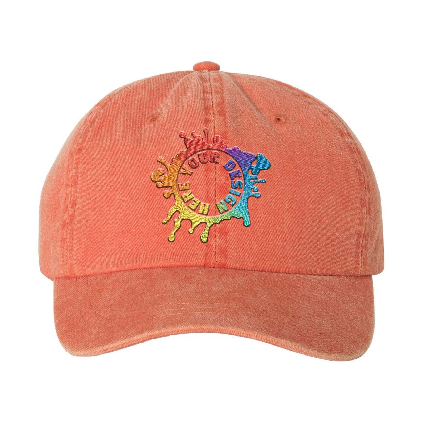 Embroidered Mega Cap Pigment-Dyed Twill Cap - Mato & Hash