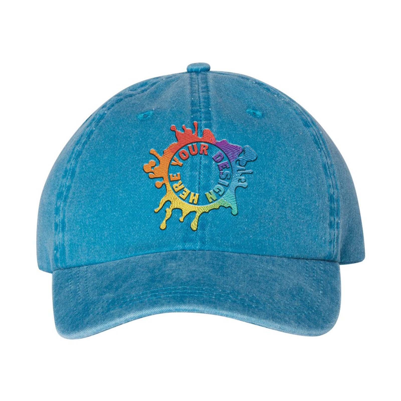 Embroidered Mega Cap Pigment-Dyed Twill Cap - Mato & Hash