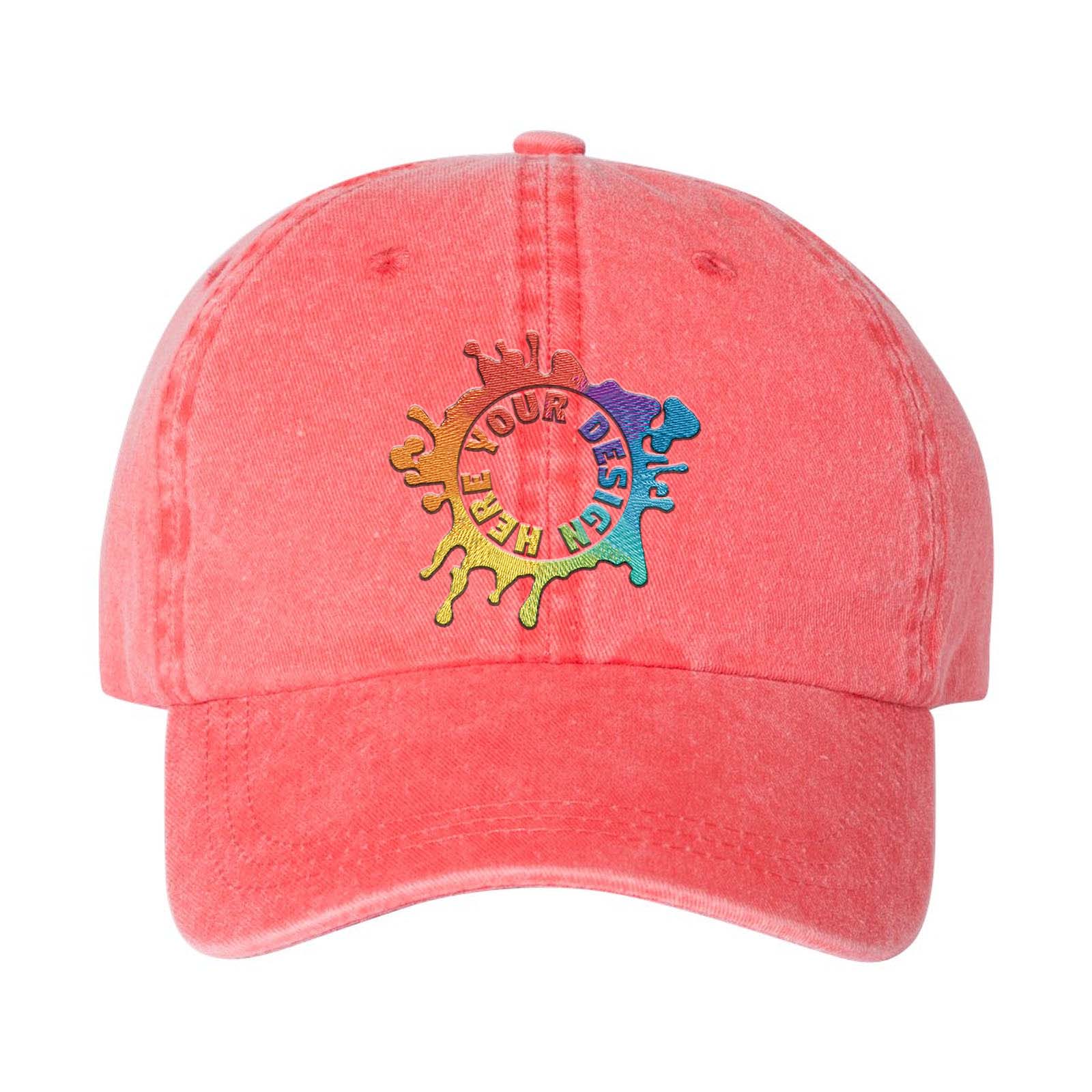 Embroidered Mega Cap Pigment-Dyed Twill Cap - Mato & Hash