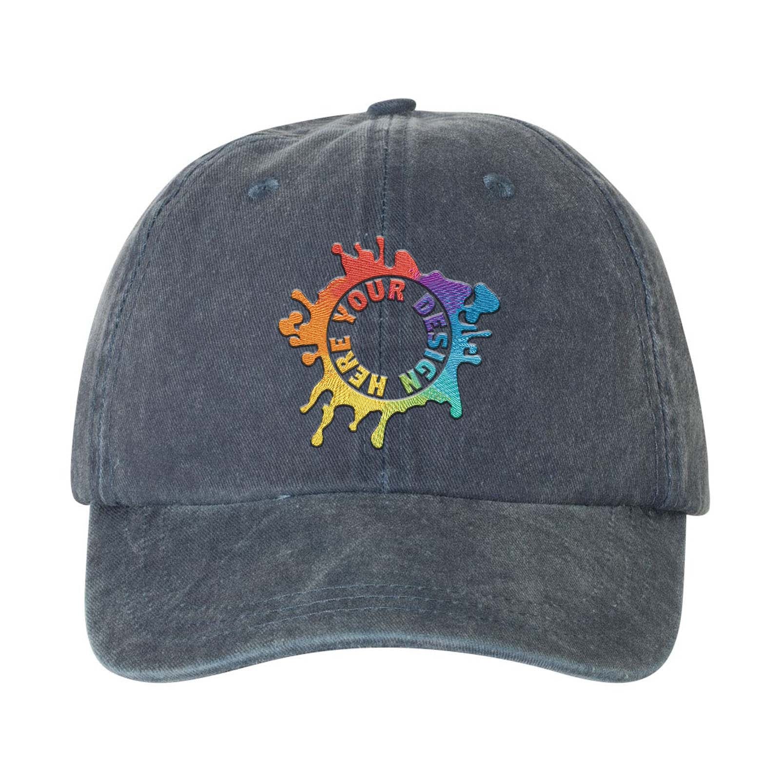 Embroidered Mega Cap Pigment-Dyed Twill Cap - Mato & Hash