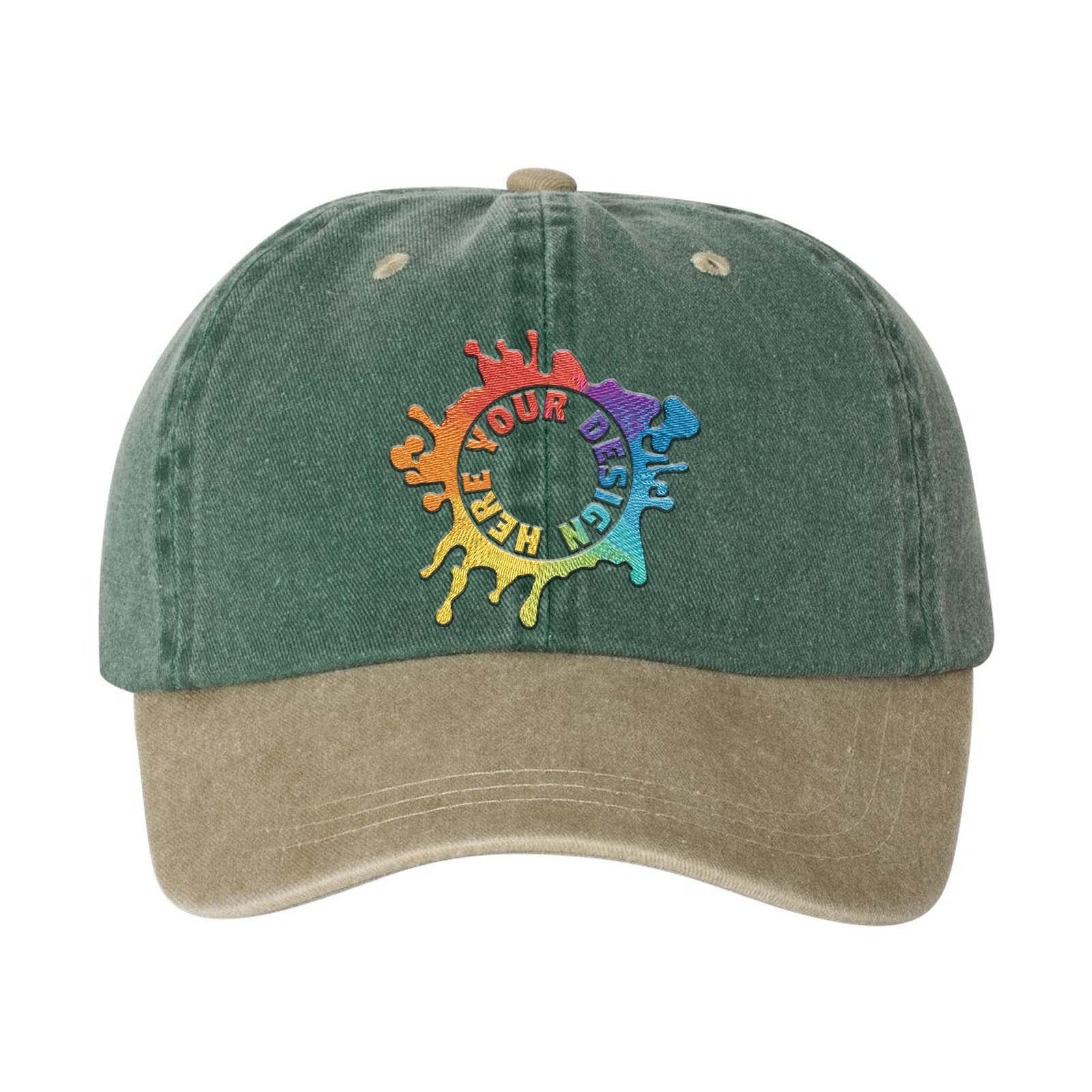 Embroidered Mega Cap Pigment-Dyed Twill Cap - Mato & Hash