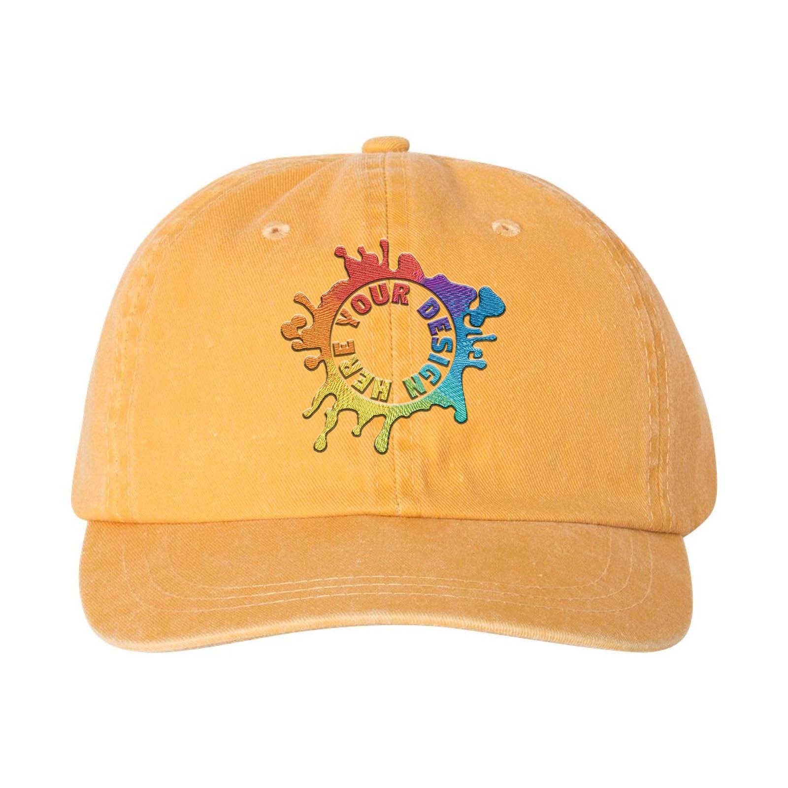 Embroidered Mega Cap Pigment-Dyed Twill Cap - Mato & Hash