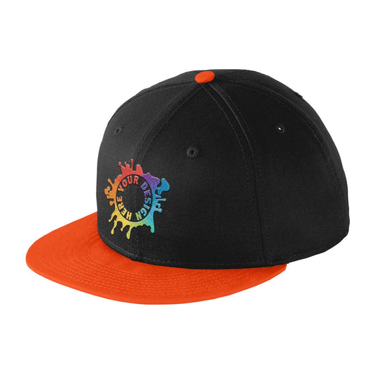 Embroidered New Era® Flat Bill Snapback Cap - Mato & Hash