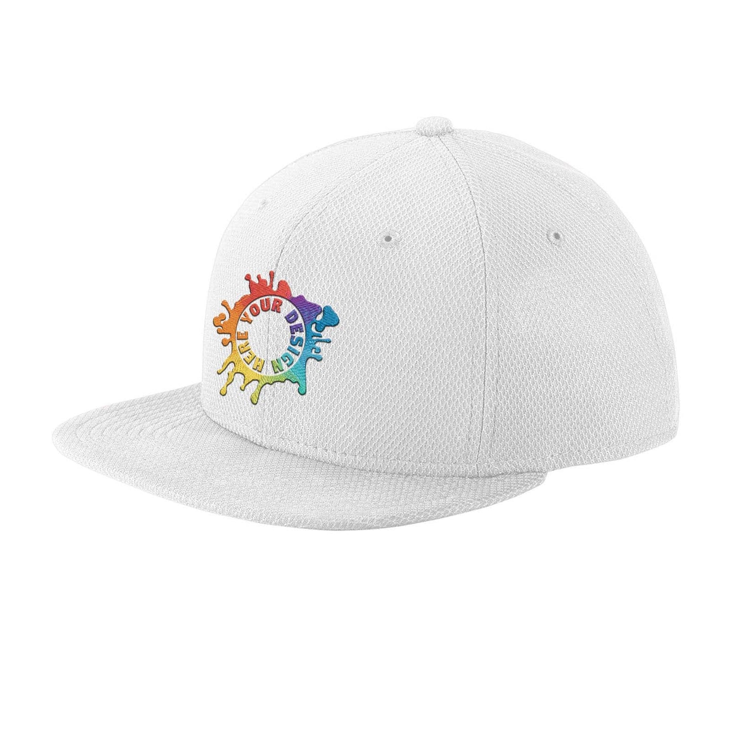 Embroidered New Era® Original Fit Diamond Era Flat Bill Snapback Cap - Mato & Hash