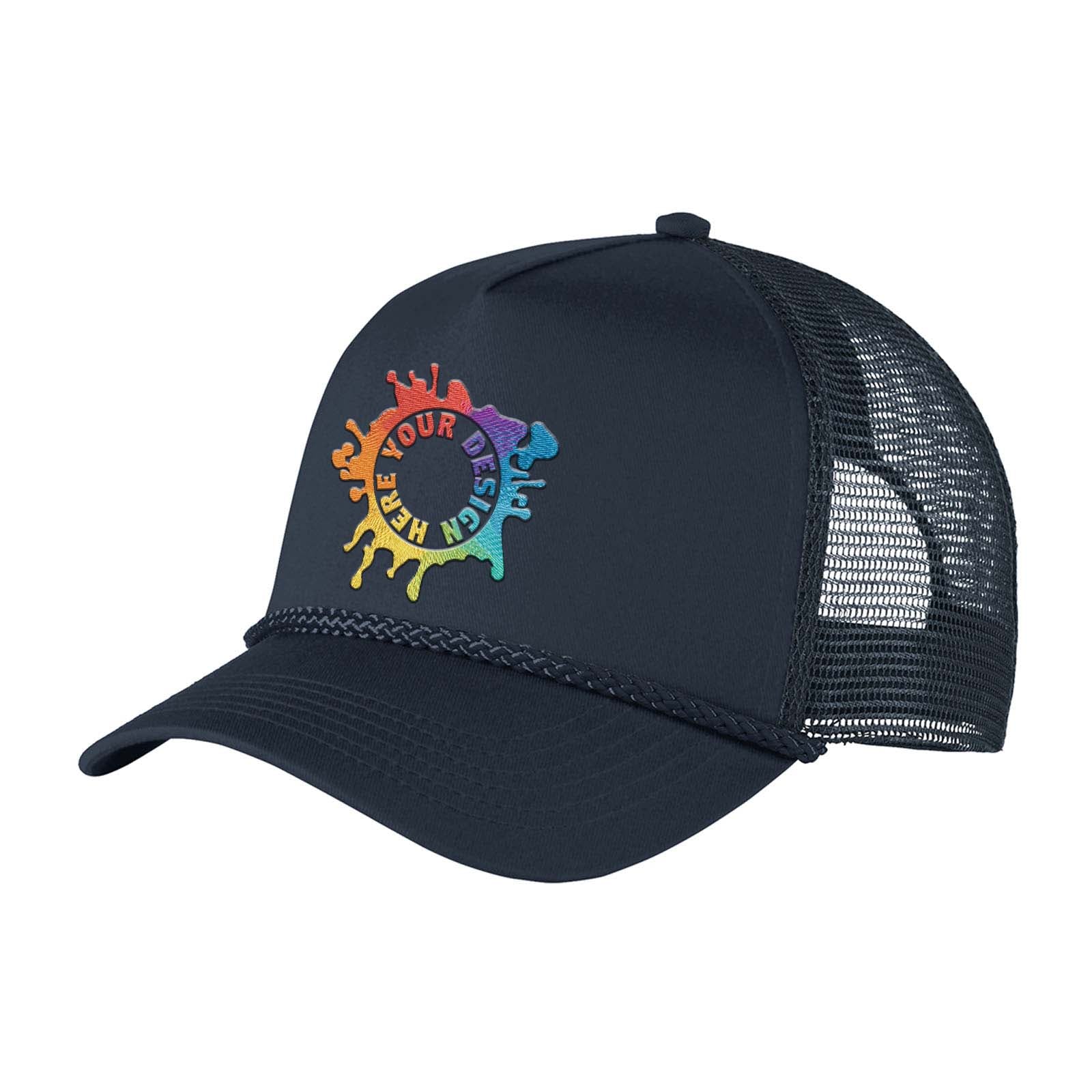 Embroidered Port Authority® 5-Panel Snapback Cap - Mato & Hash