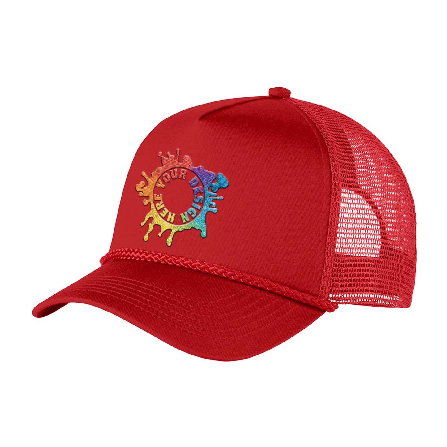 Embroidered Port Authority® 5-Panel Snapback Cap - Mato & Hash