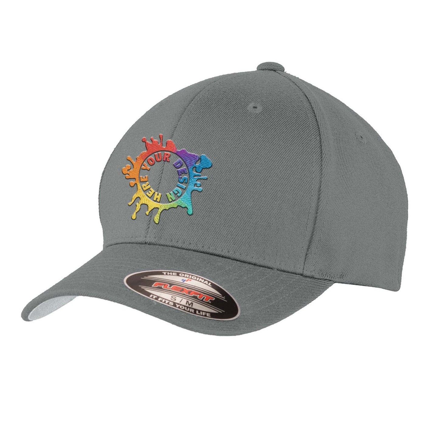 Embroidered Port Authority® Flexfit® Wool Blend Cap - Mato & Hash