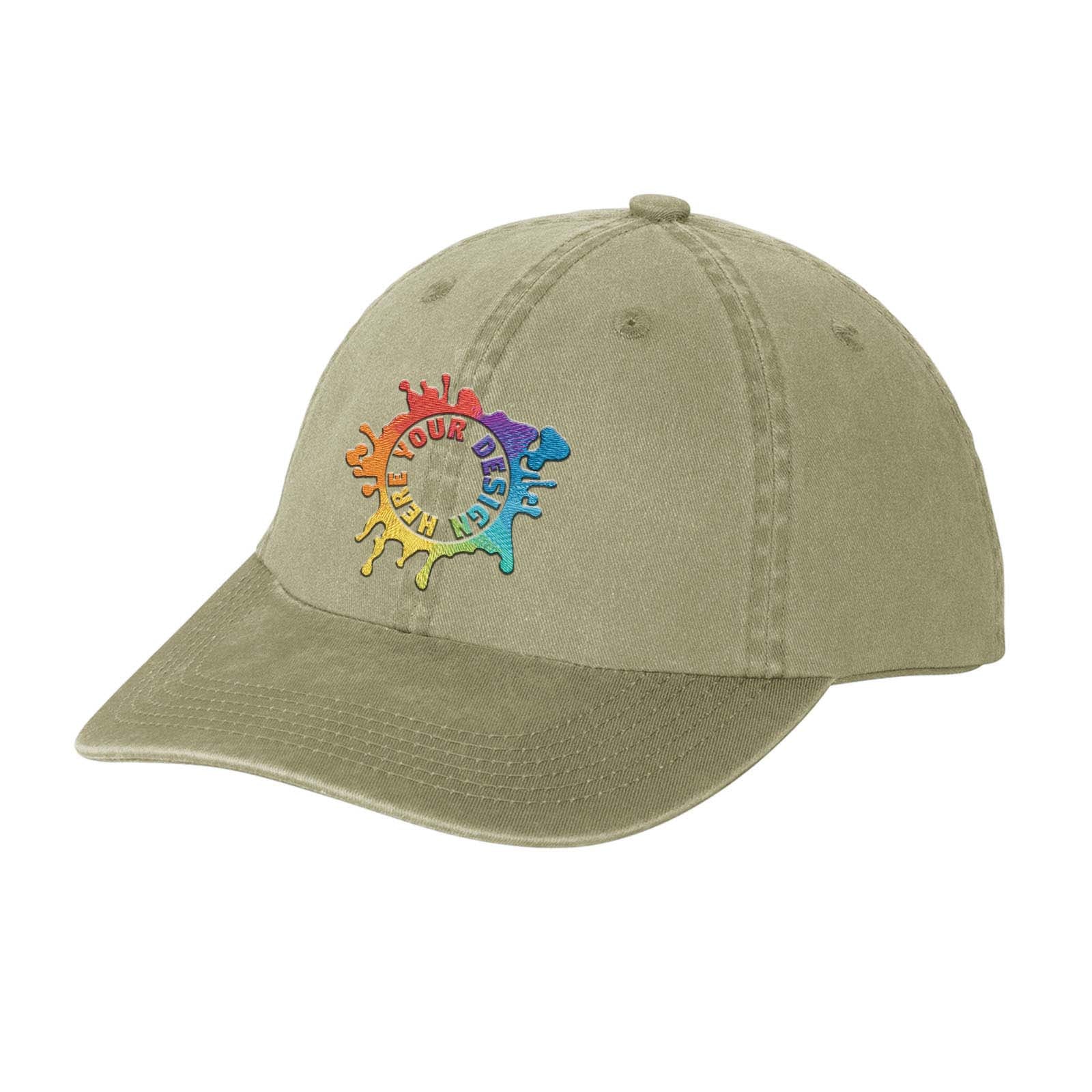 Embroidered Port Authority® Garment Washed Cap - Mato & Hash
