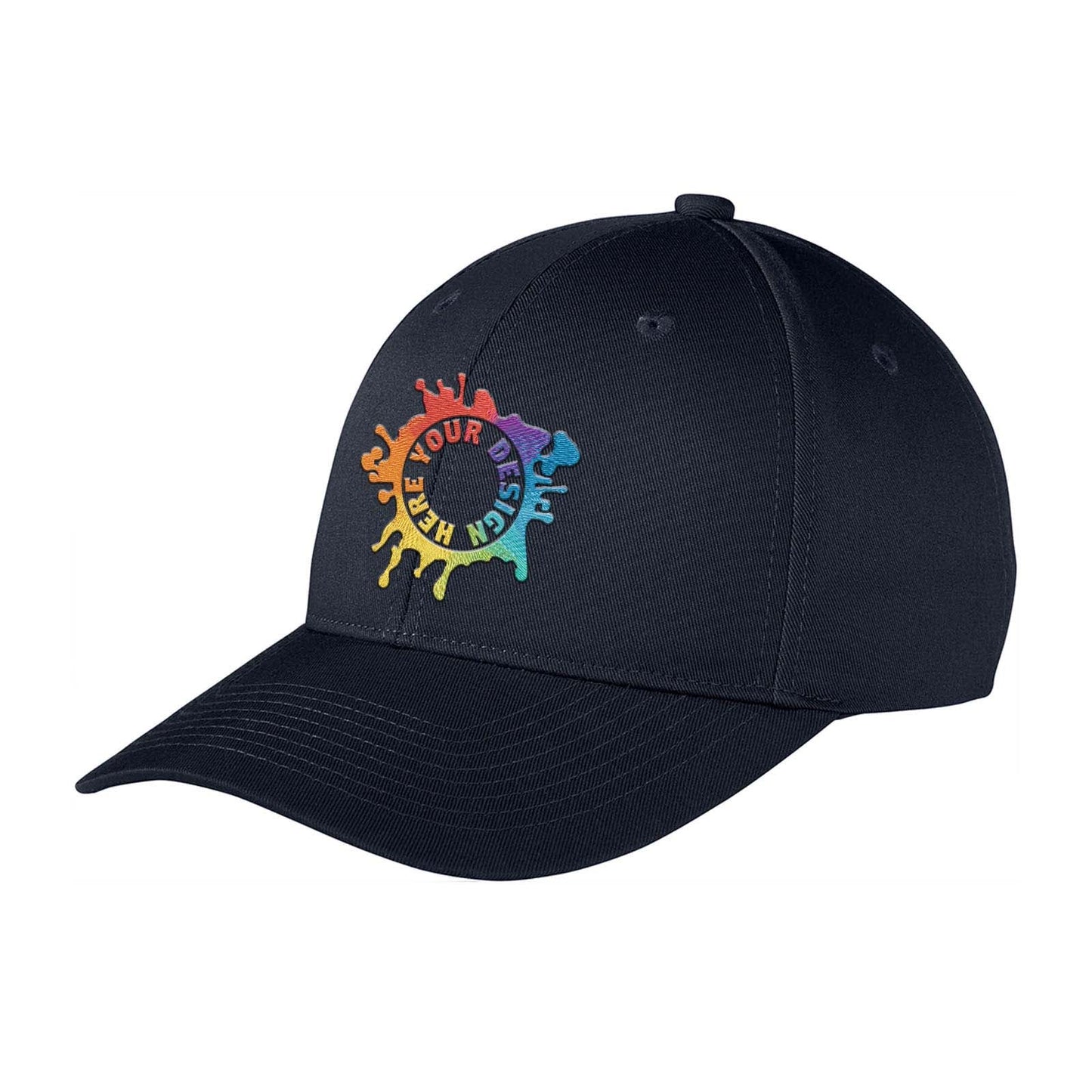 Embroidered Port Authority ® Snapback Fine Twill Cap - Mato & Hash