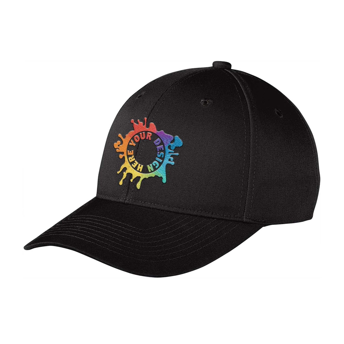 Embroidered Port Authority ® Snapback Fine Twill Cap - Mato & Hash
