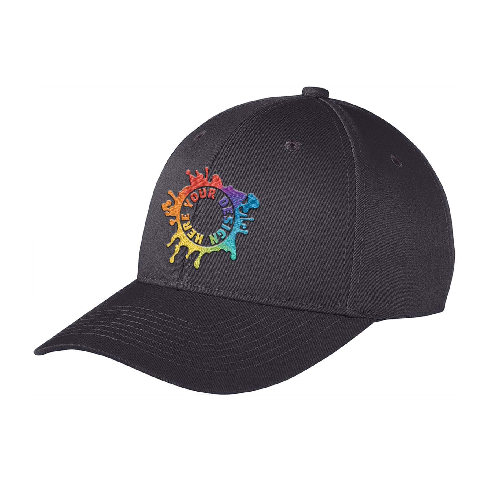 Embroidered Port Authority ® Snapback Fine Twill Cap - Mato & Hash