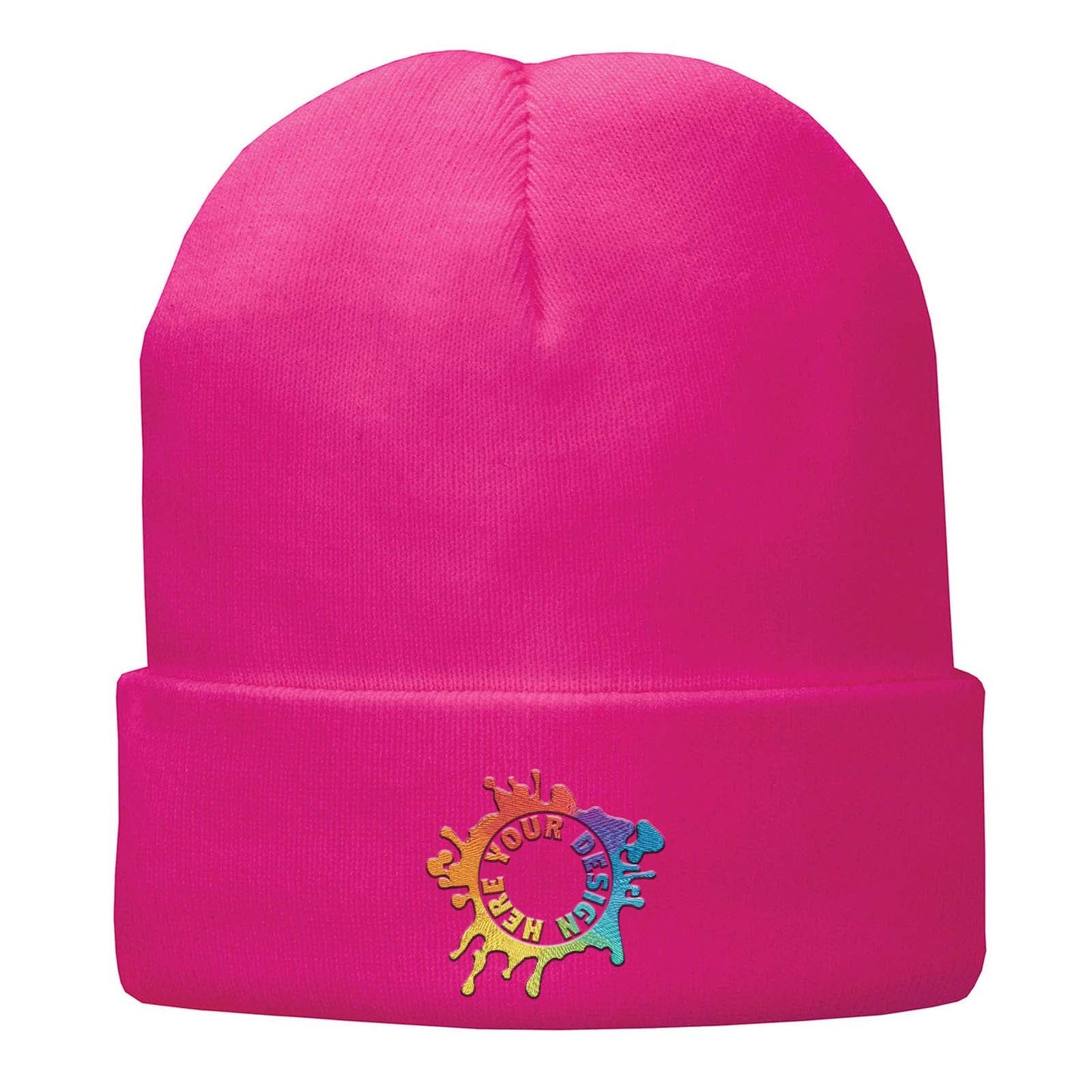 Embroidered Port & Company® Fleece-Lined Knit Cap - Mato & Hash