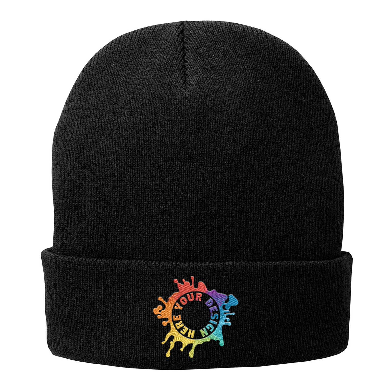 Embroidered Port & Company® Fleece-Lined Knit Cap - Mato & Hash