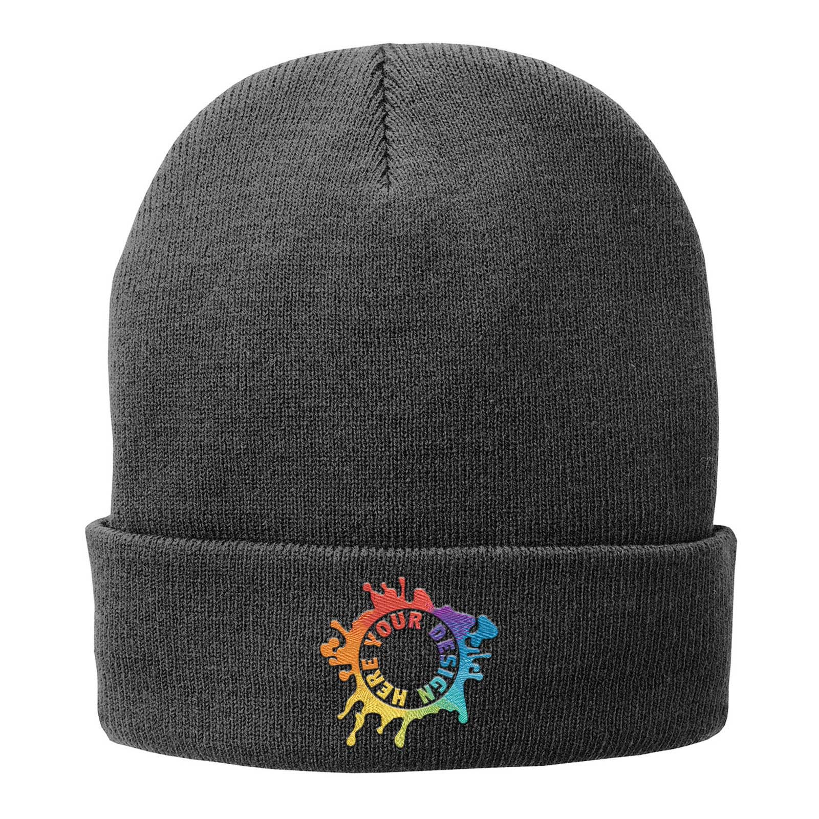Embroidered Port & Company® Fleece-Lined Knit Cap - Mato & Hash