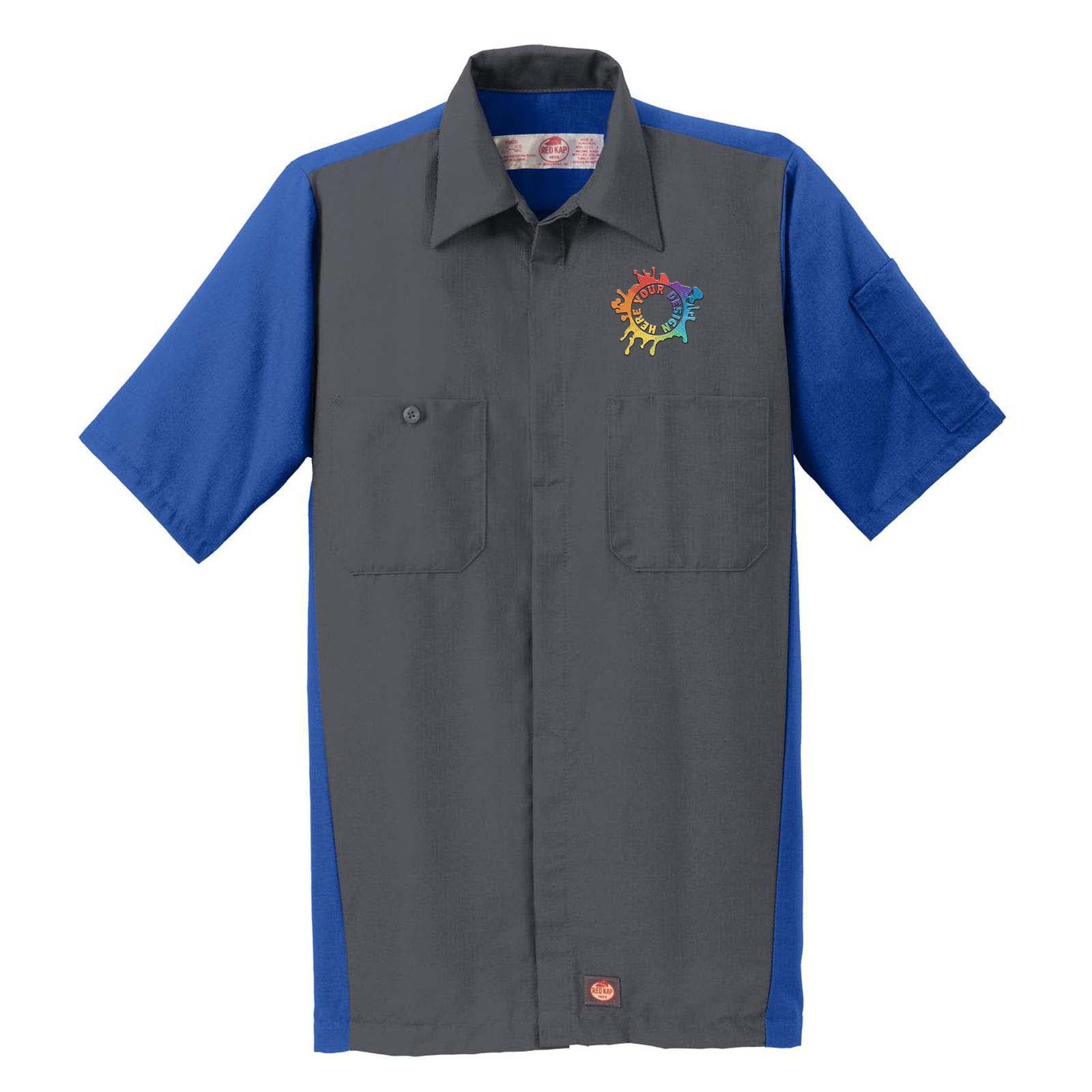 Embroidered Red Kap® Short Sleeve Ripstop Crew Shirt - Mato & Hash