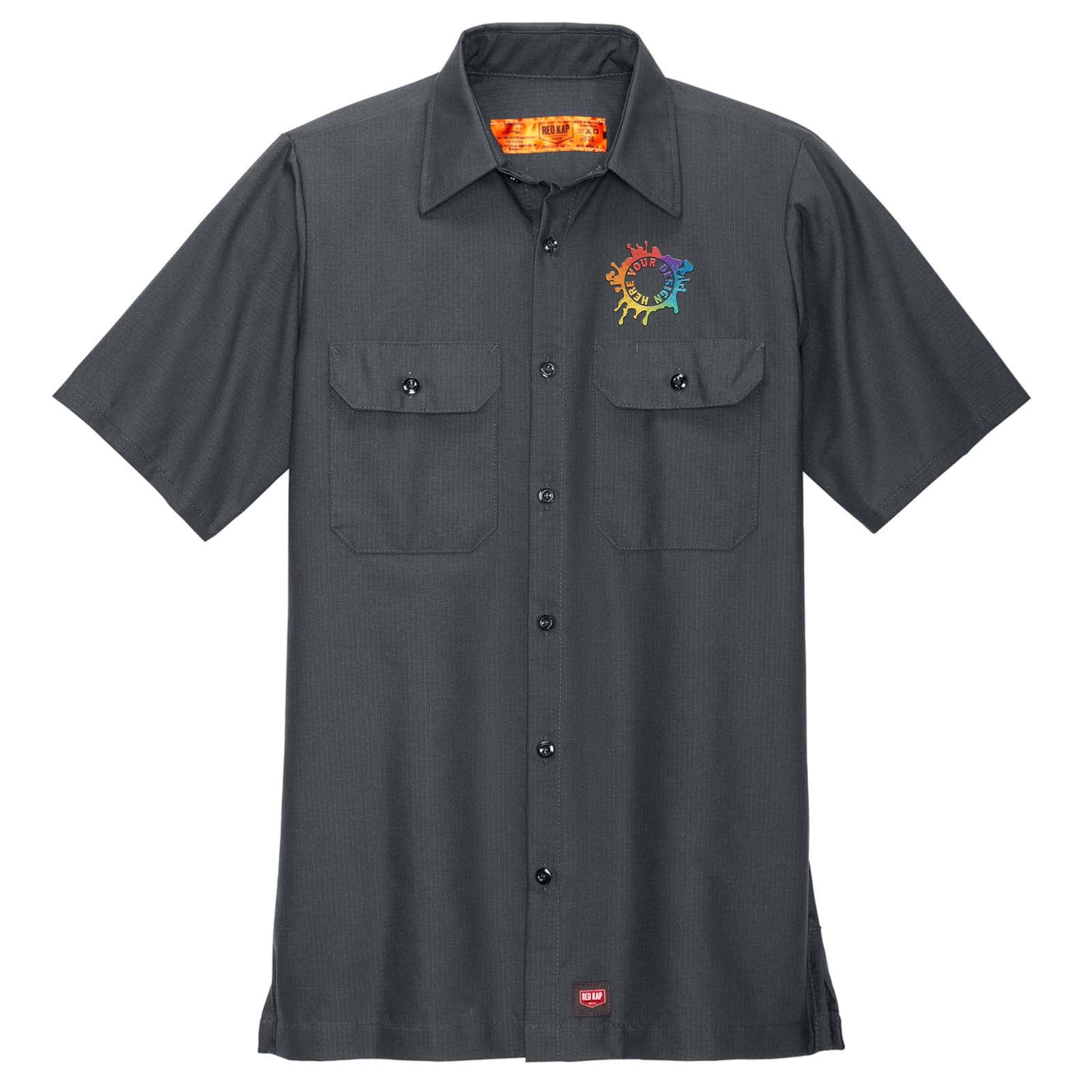 Embroidered Red Kap® Short Sleeve Solid Ripstop Shirt - Mato & Hash