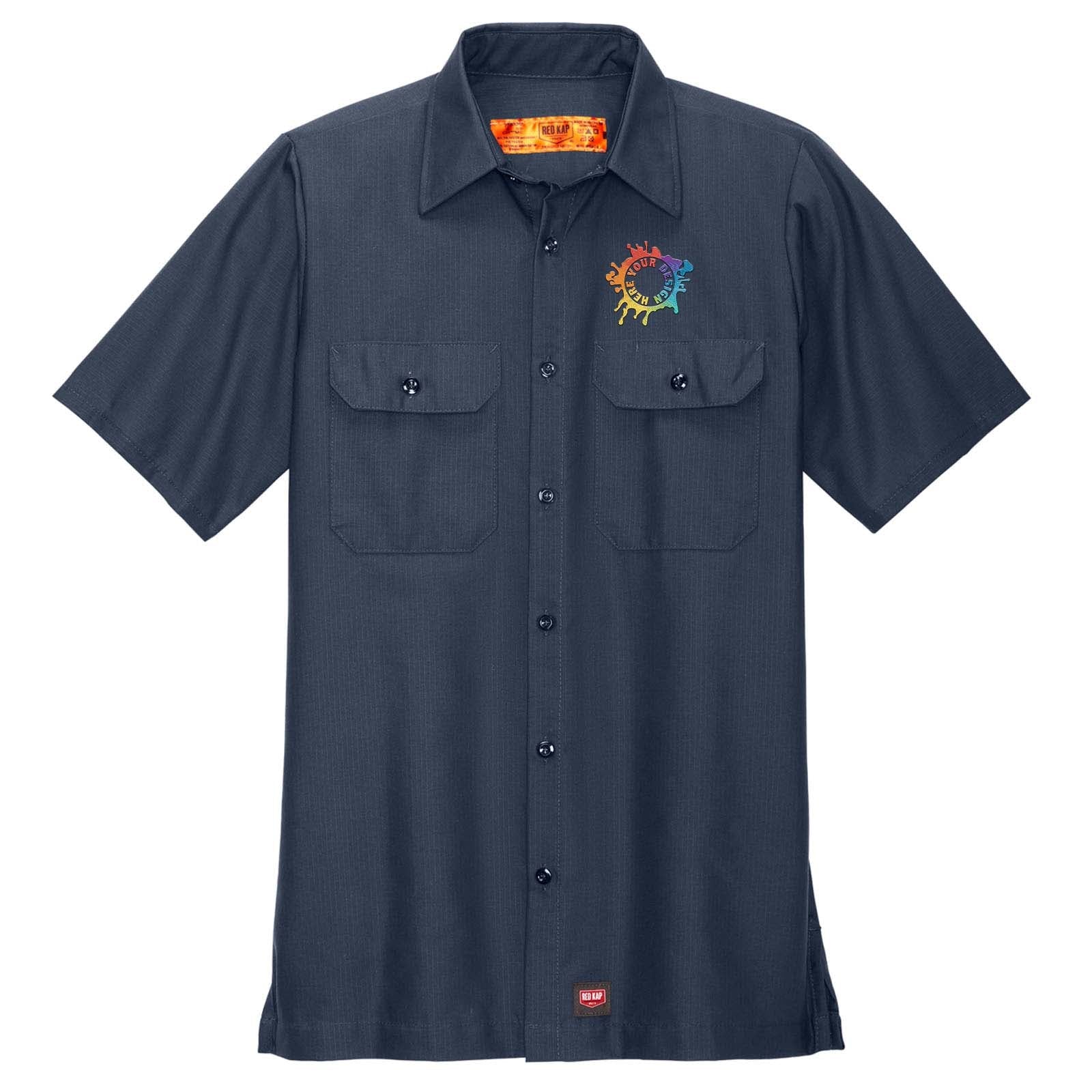 Embroidered Red Kap® Short Sleeve Solid Ripstop Shirt - Mato & Hash