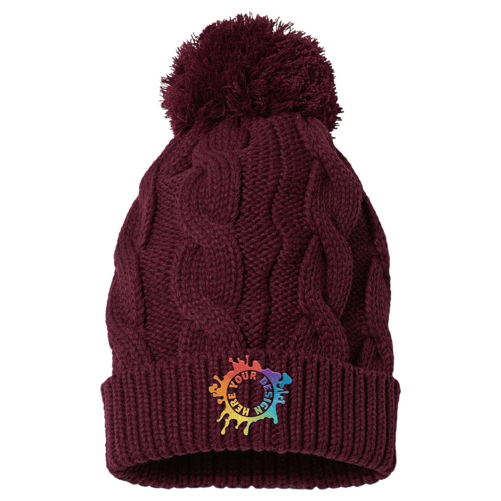 Embroidered Richardson Chunk Twist Cuffed Beanie - Mato & Hash