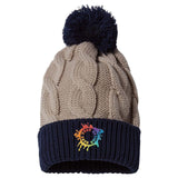 Embroidered Richardson Chunk Twist Cuffed Beanie - Mato & Hash