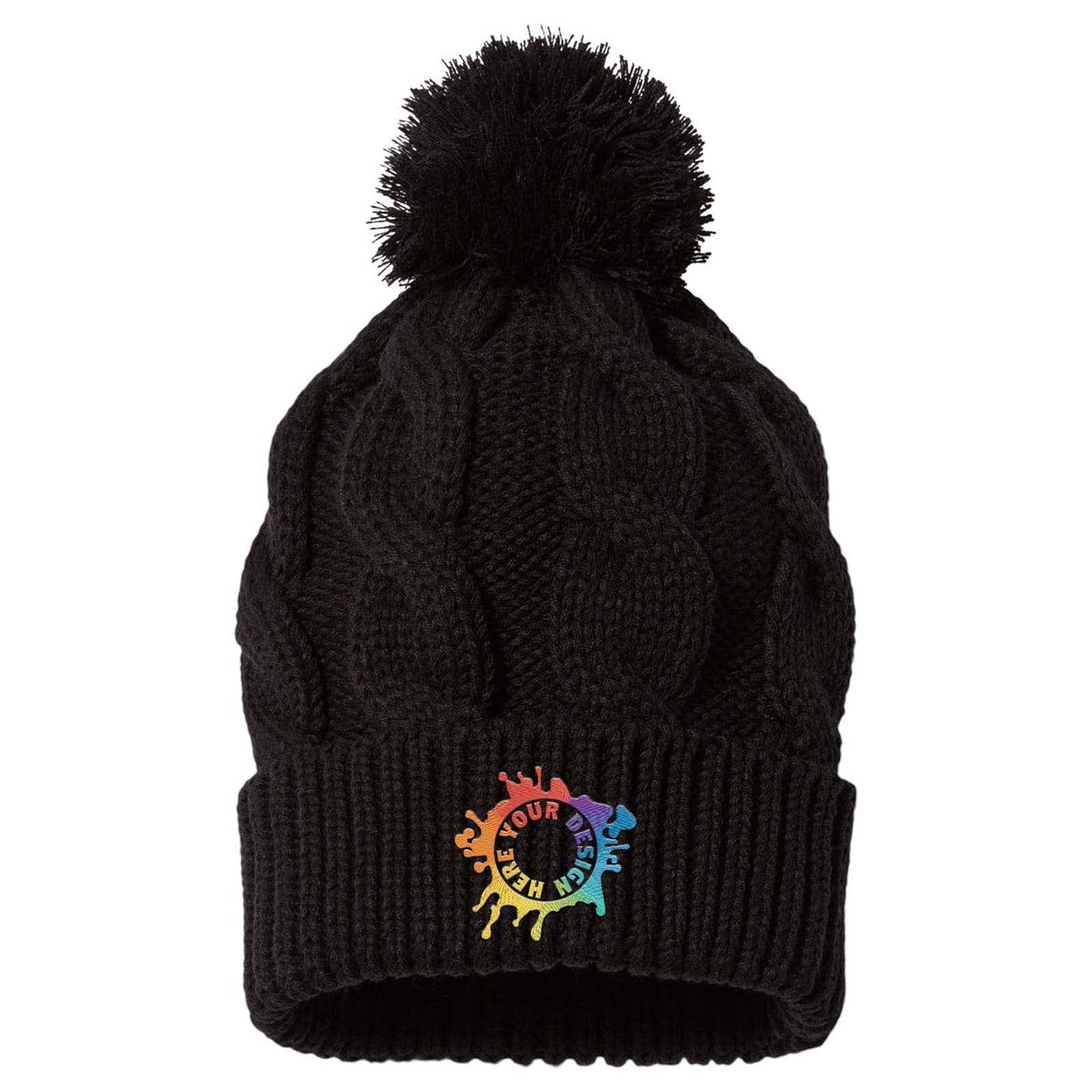 Embroidered Richardson Chunk Twist Cuffed Beanie - Mato & Hash