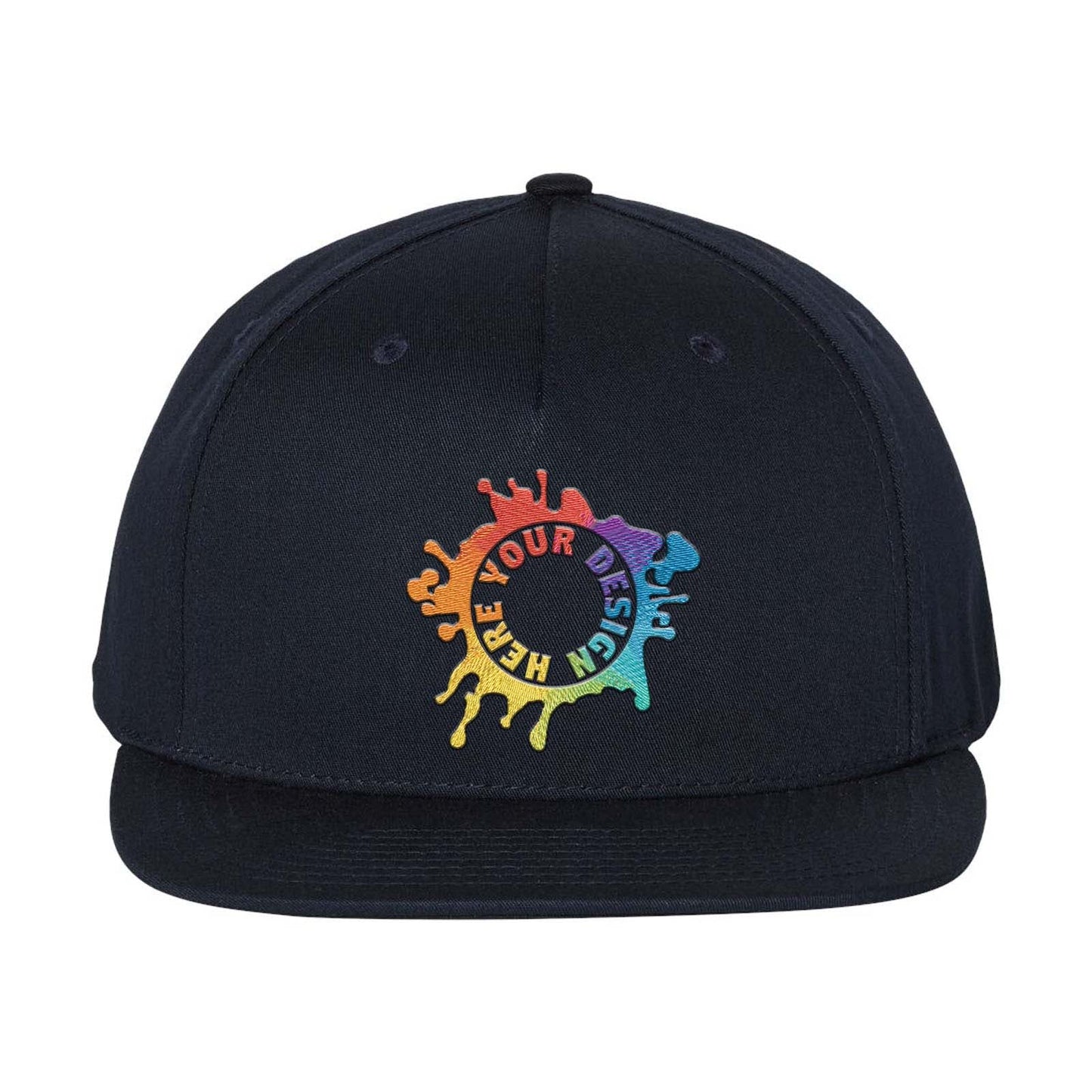 Embroidered Richardson Wool Blend Flat Bill Trucker Cap - Mato & Hash