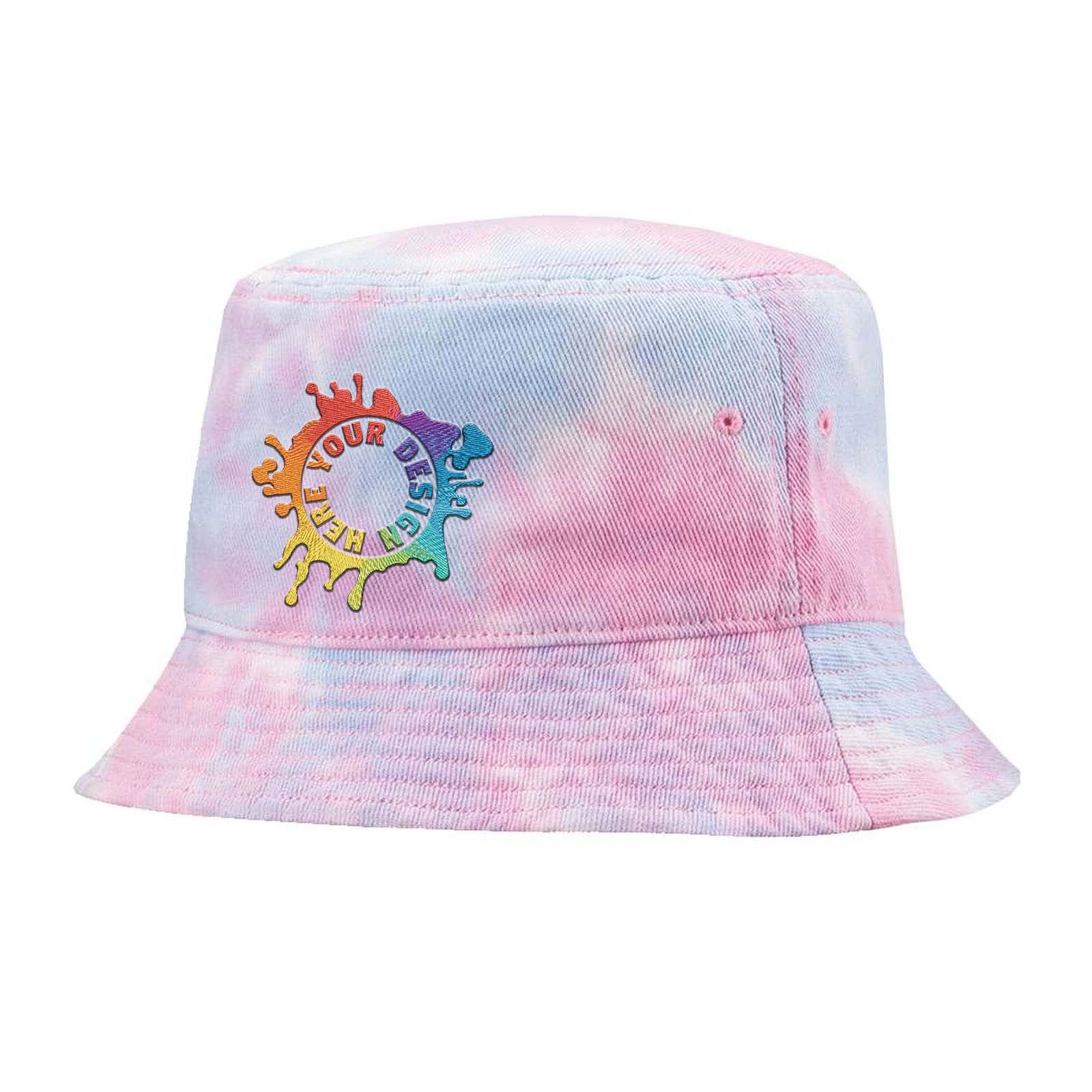 Embroidered Sportsman Tie-Dyed Bucket Cap - Mato & Hash