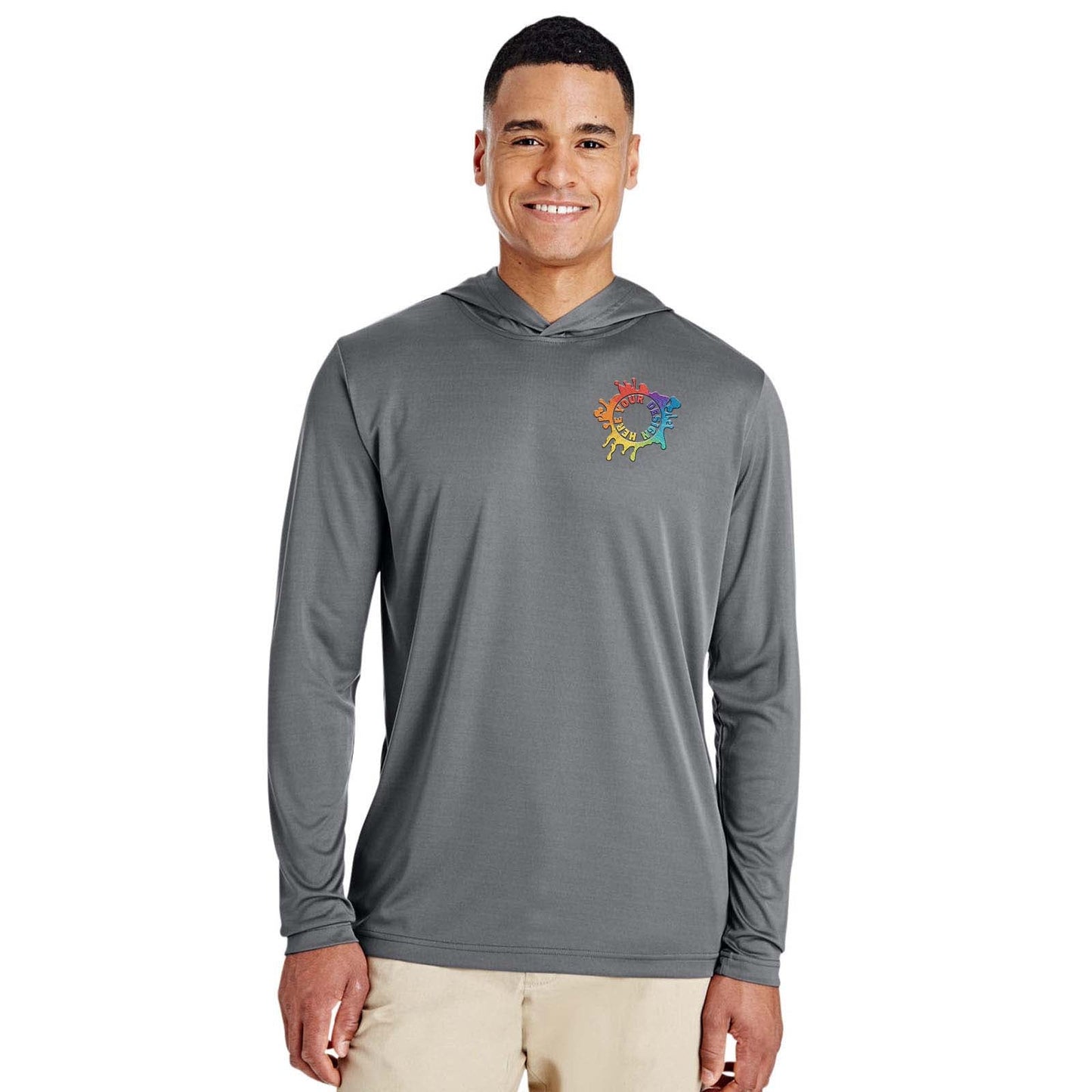 Embroidered Team 365 Men's Zone Performance Hoodie - Mato & Hash