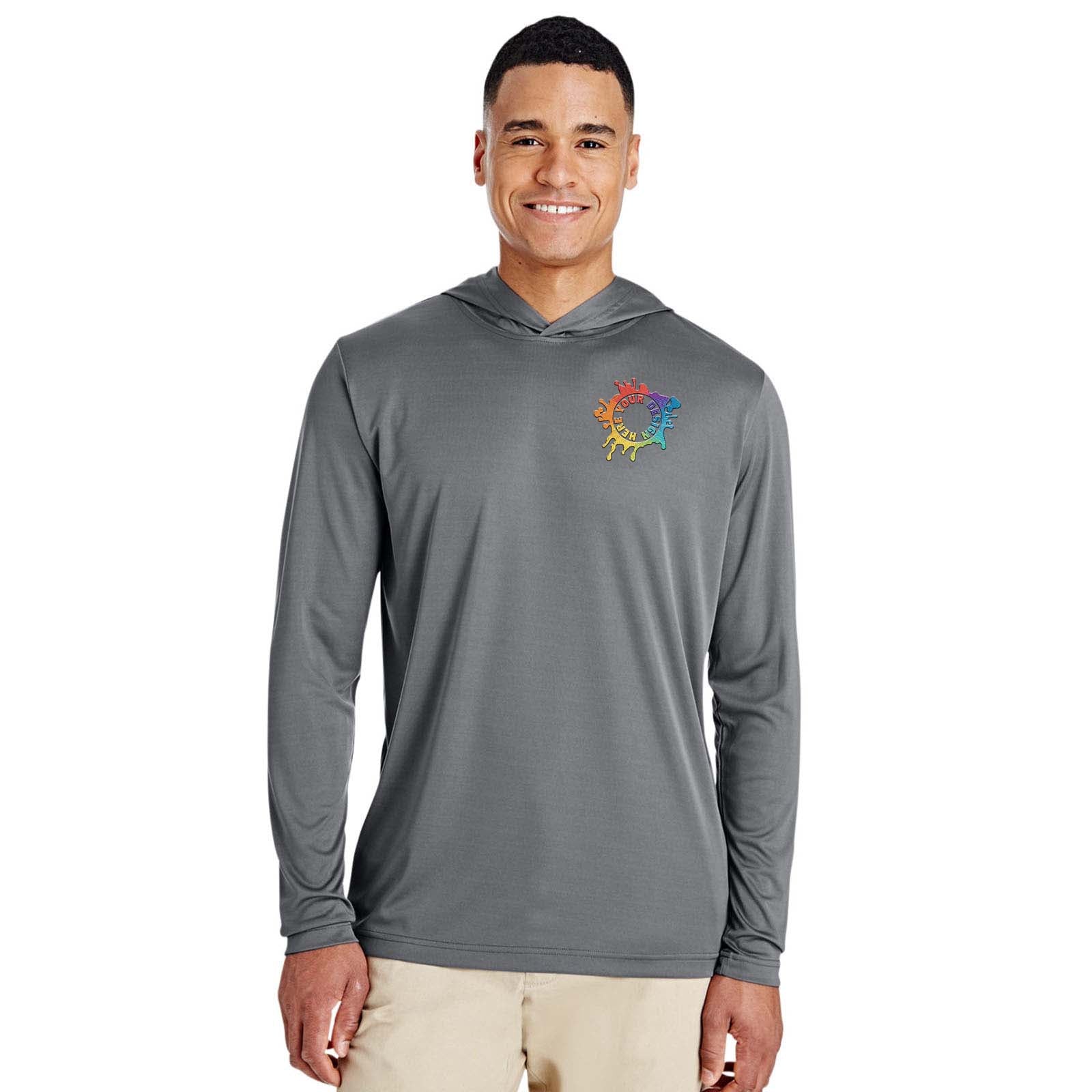 Embroidered Team 365 Men's Zone Performance Hoodie - Mato & Hash