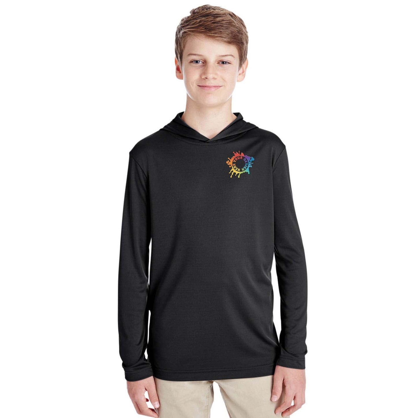 Embroidered Team 365 Youth Zone Performance Hoodie - Mato & Hash