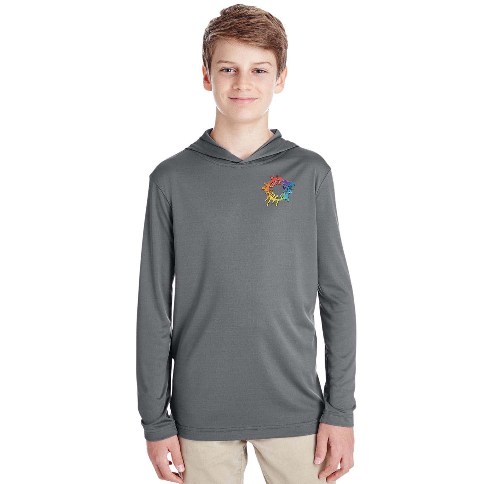 Embroidered Team 365 Youth Zone Performance Hoodie - Mato & Hash