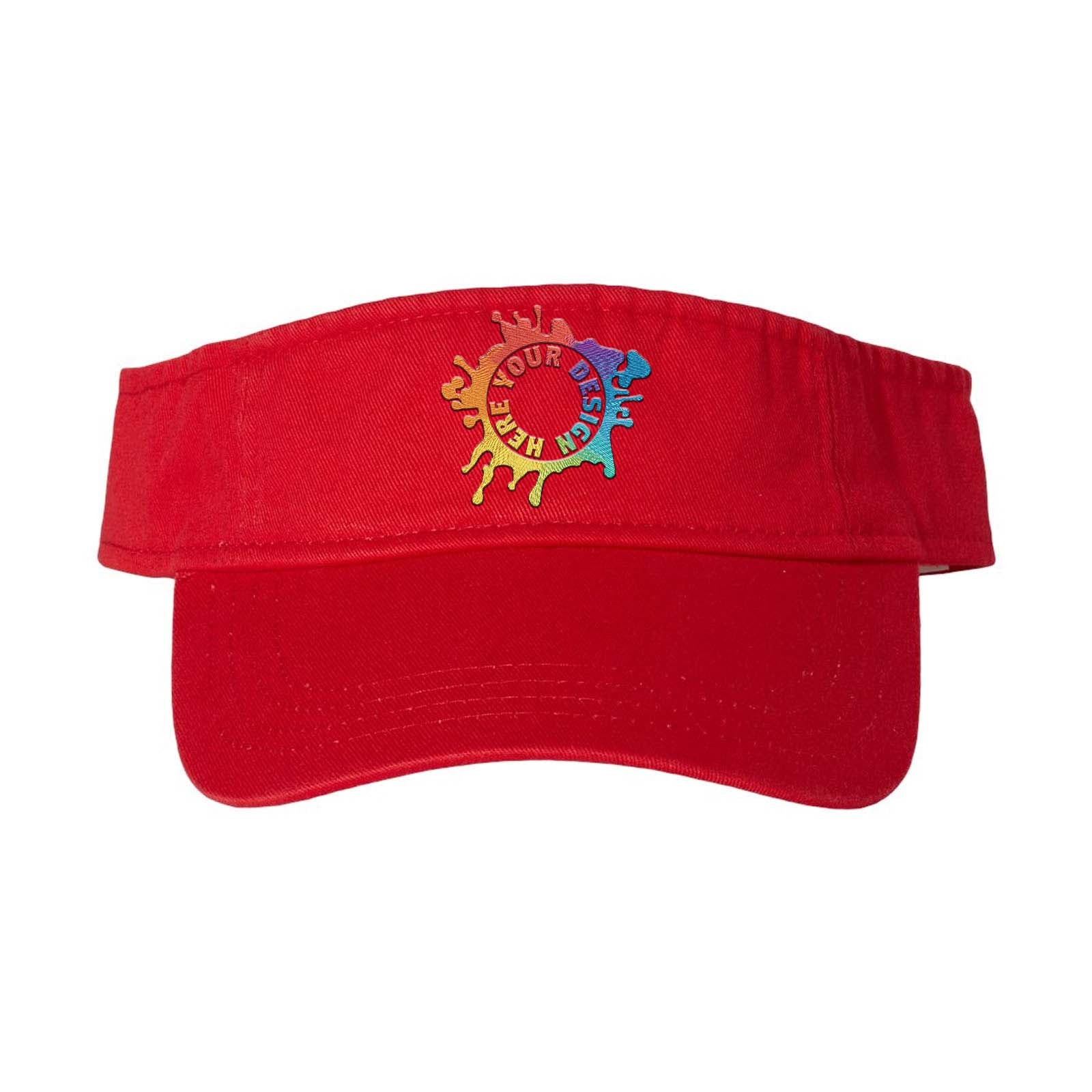 Embroidered Valucap Bio-Washed Visor - Mato & Hash