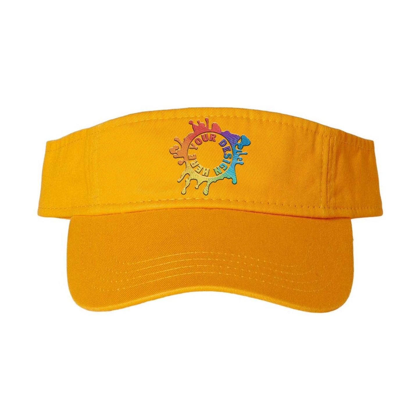Embroidered Valucap Bio-Washed Visor - Mato & Hash