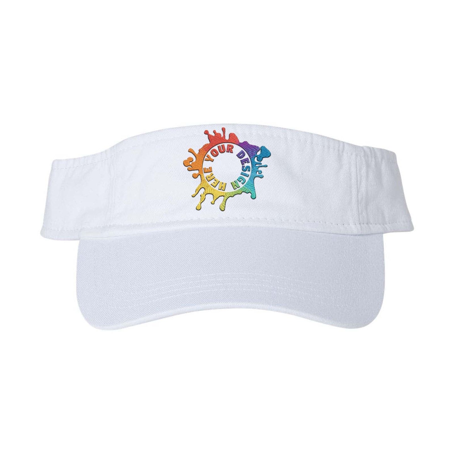 Embroidered Valucap Bio-Washed Visor - Mato & Hash
