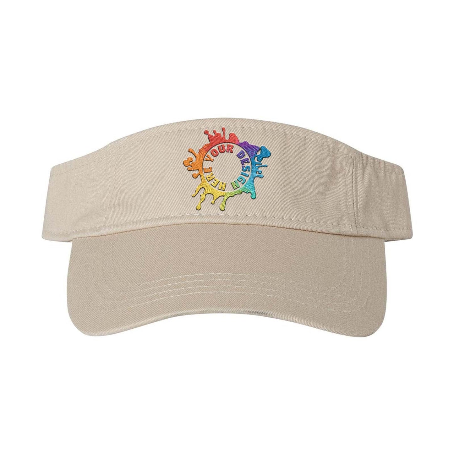 Embroidered Valucap Bio-Washed Visor - Mato & Hash