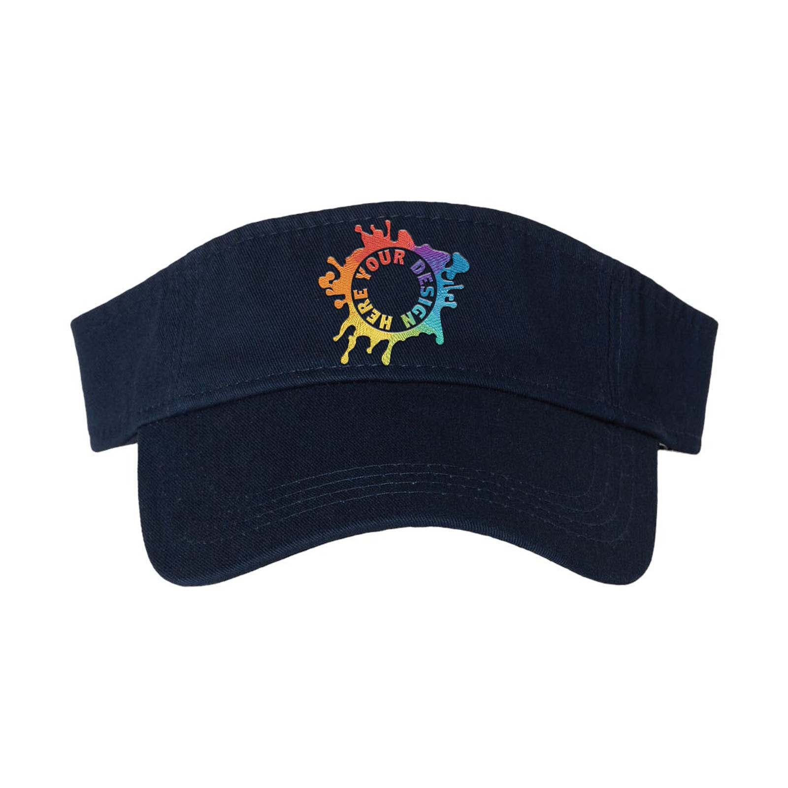 Embroidered Valucap Bio-Washed Visor - Mato & Hash