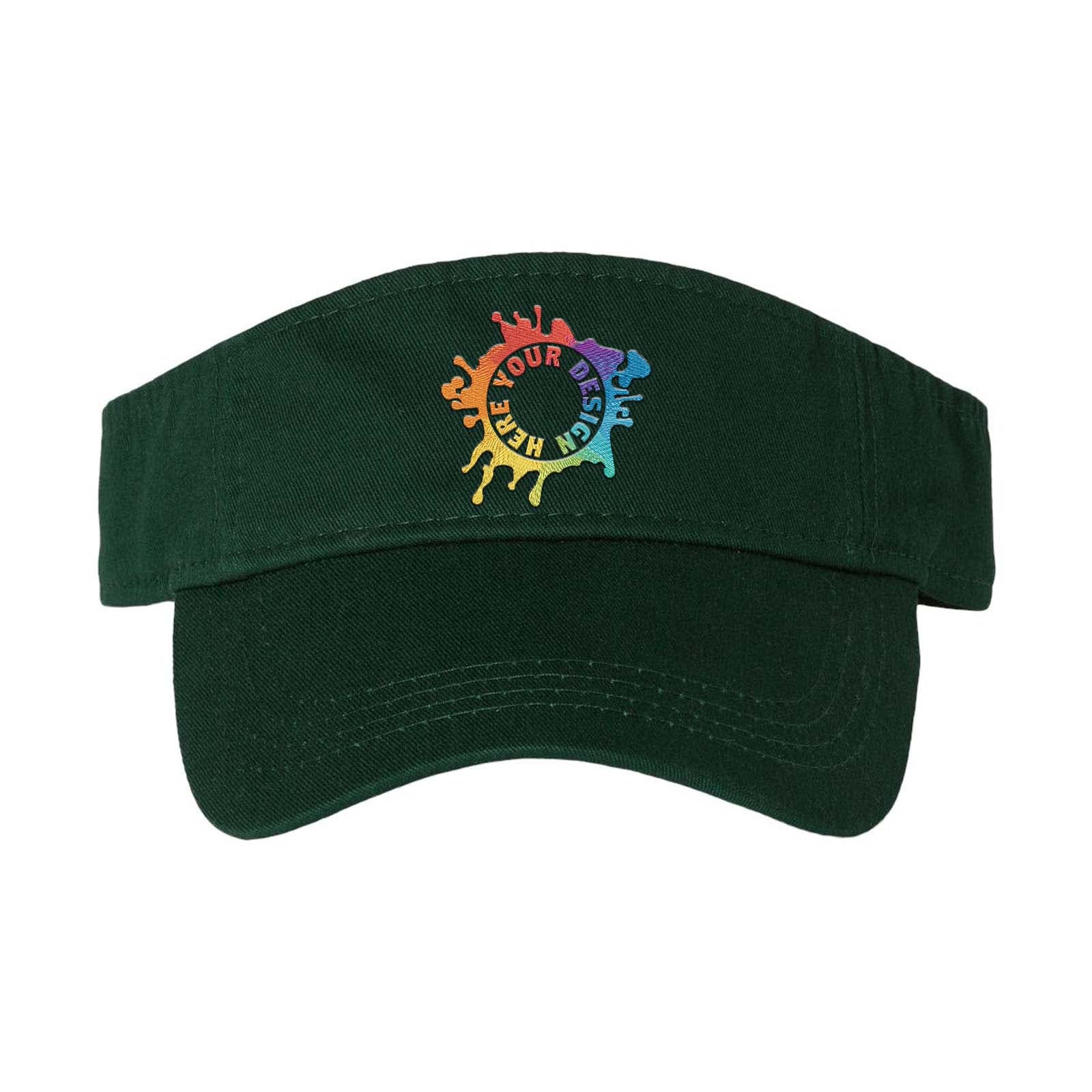 Embroidered Valucap Bio-Washed Visor - Mato & Hash