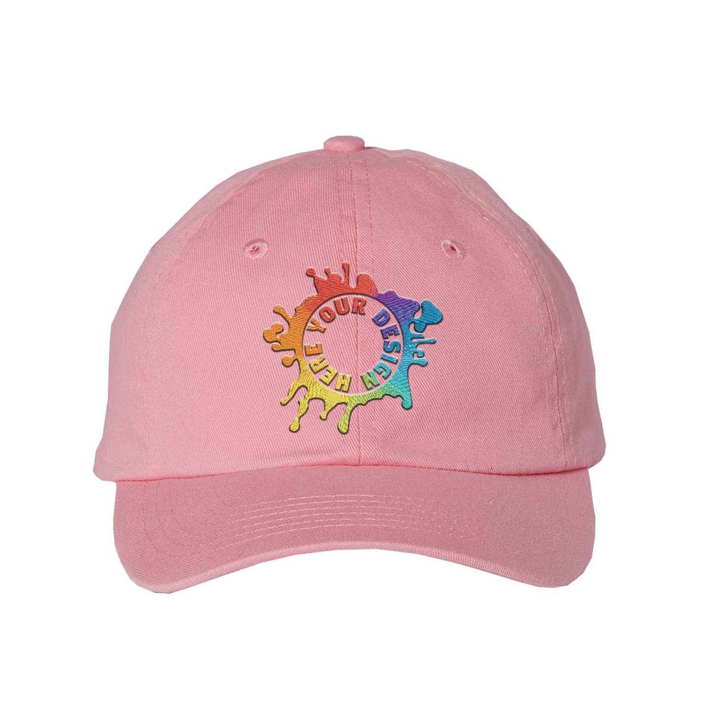 Embroidered Valucap Small Fit Bio-Washed Dad Hat - Mato & Hash
