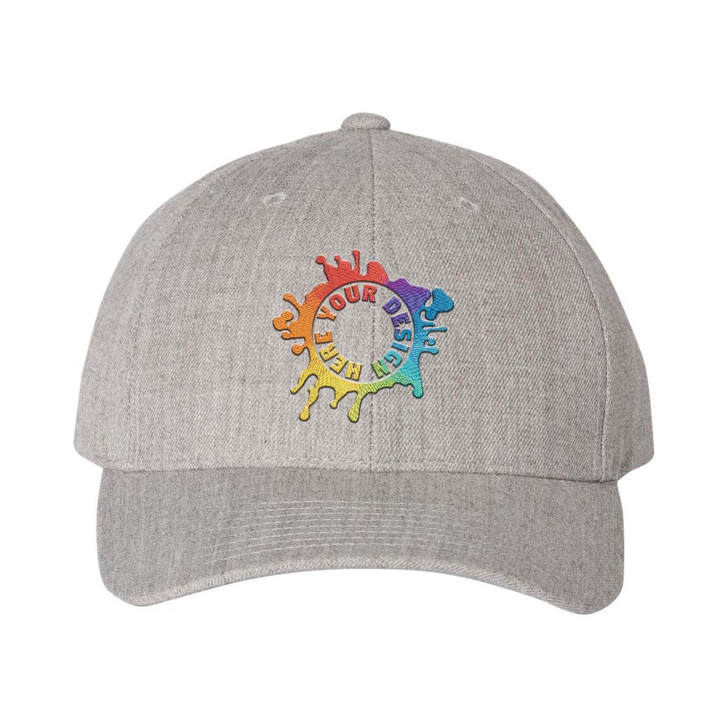 Embroidered YP Classics Premium Curved Visor Snapback Cap - Mato & Hash